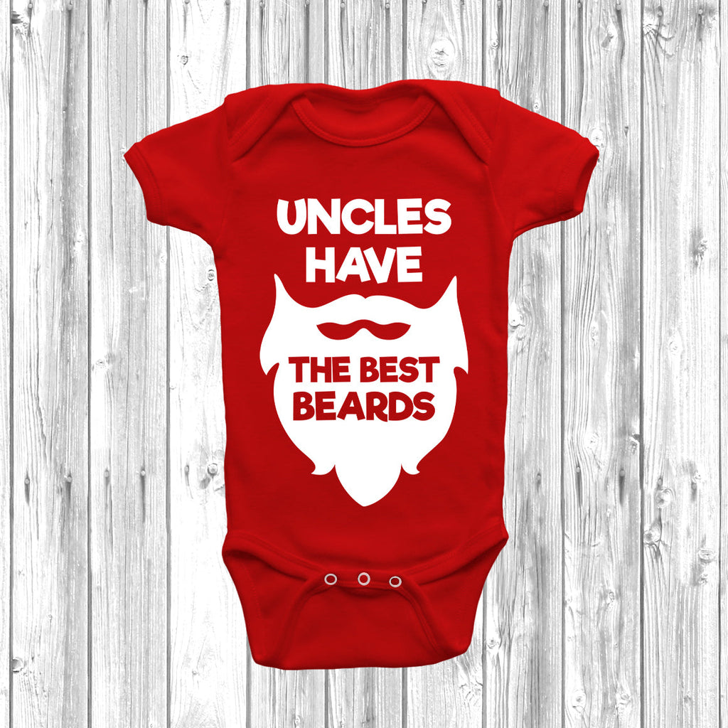 Get trendy with Uncles Have The Best Beards Baby Grow - Baby Grow available at DizzyKitten. Grab yours for £7.95 today!