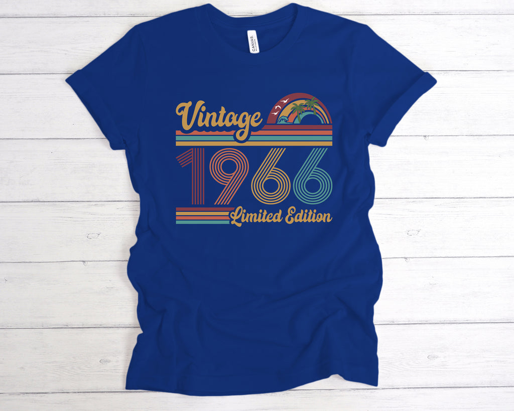 60th birthday shirt with Vintage 1966 Limited Edition slogan
