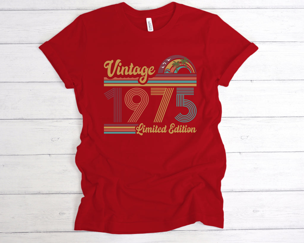 Get trendy with Vintage 1975 Limited Edition T-Shirt - T-Shirt available at DizzyKitten. Grab yours for £12.99 today!