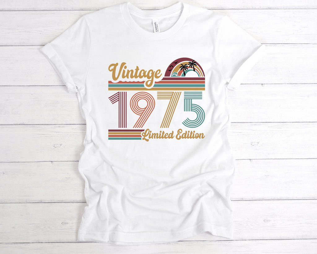 Get trendy with Vintage 1975 Limited Edition T-Shirt - T-Shirt available at DizzyKitten. Grab yours for £12.99 today!