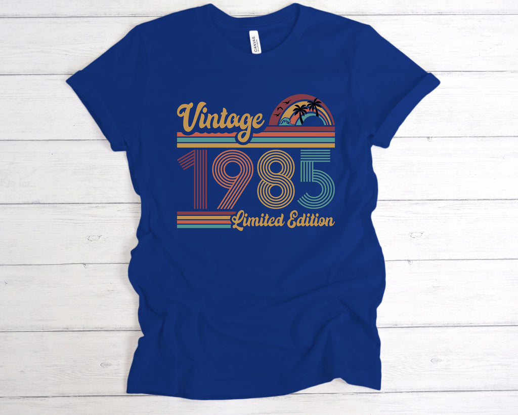Get trendy with Vintage 1985 Limited Edition T-Shirt - T-Shirt available at DizzyKitten. Grab yours for £12.99 today!