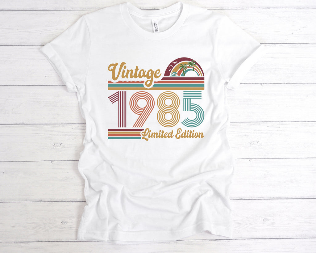 Get trendy with Vintage 1985 Limited Edition T-Shirt - T-Shirt available at DizzyKitten. Grab yours for £12.99 today!