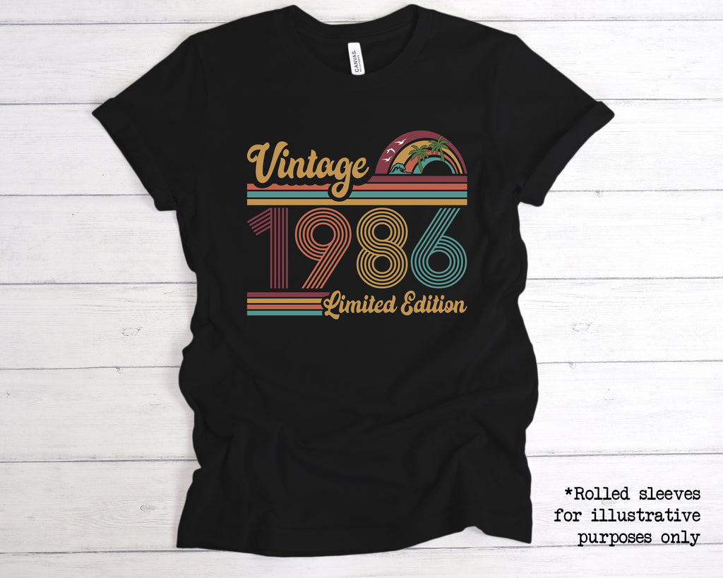 Vintage 1986 Limited Edition 40th birthday t shirt retro tee