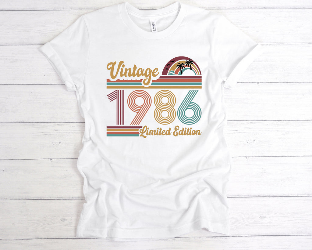 Retro Vintage 1986 birthday party shirt product image