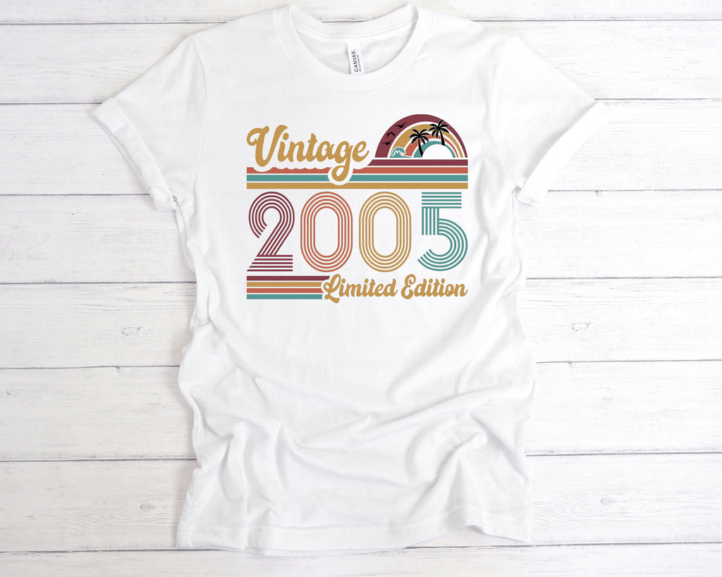 Classic retro 2005 limited edition birthday shirt