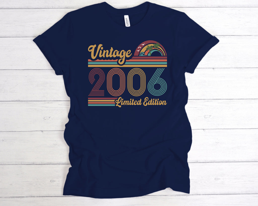 Born in 2006 retro limited edition birthday shirt design