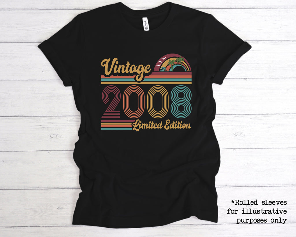 Vintage 2008 Limited Edition 18th birthday t-shirt Retro Tee