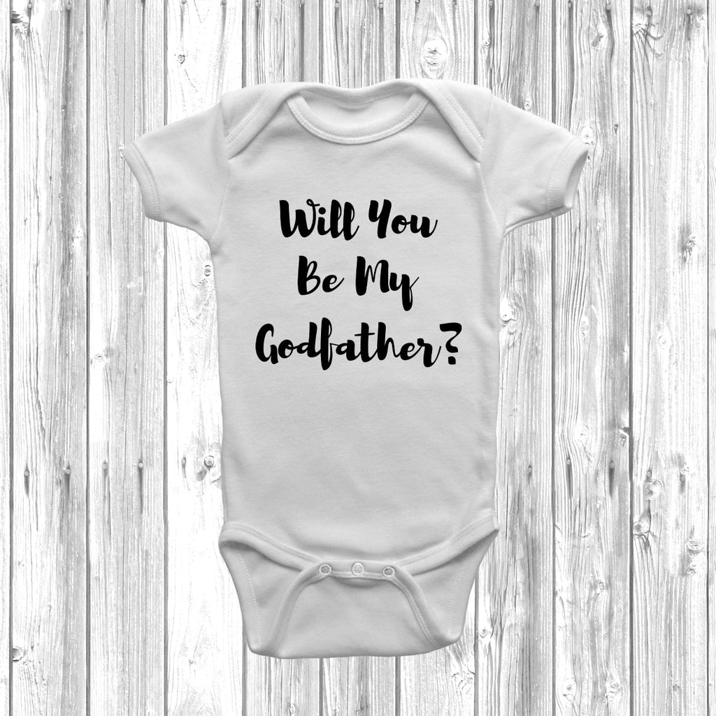 Get trendy with Will You Be My Godfather? Baby Grow - Baby Grow available at DizzyKitten. Grab yours for £8.45 today!