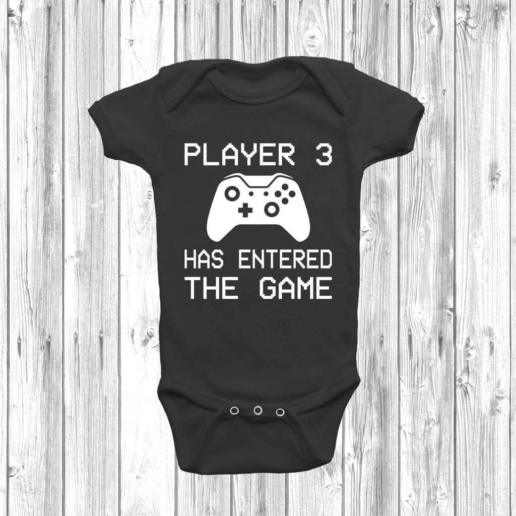 Get trendy with XB Player 3 Has Entered The Game Baby Grow - Baby Grow available at DizzyKitten. Grab yours for £7.99 today!