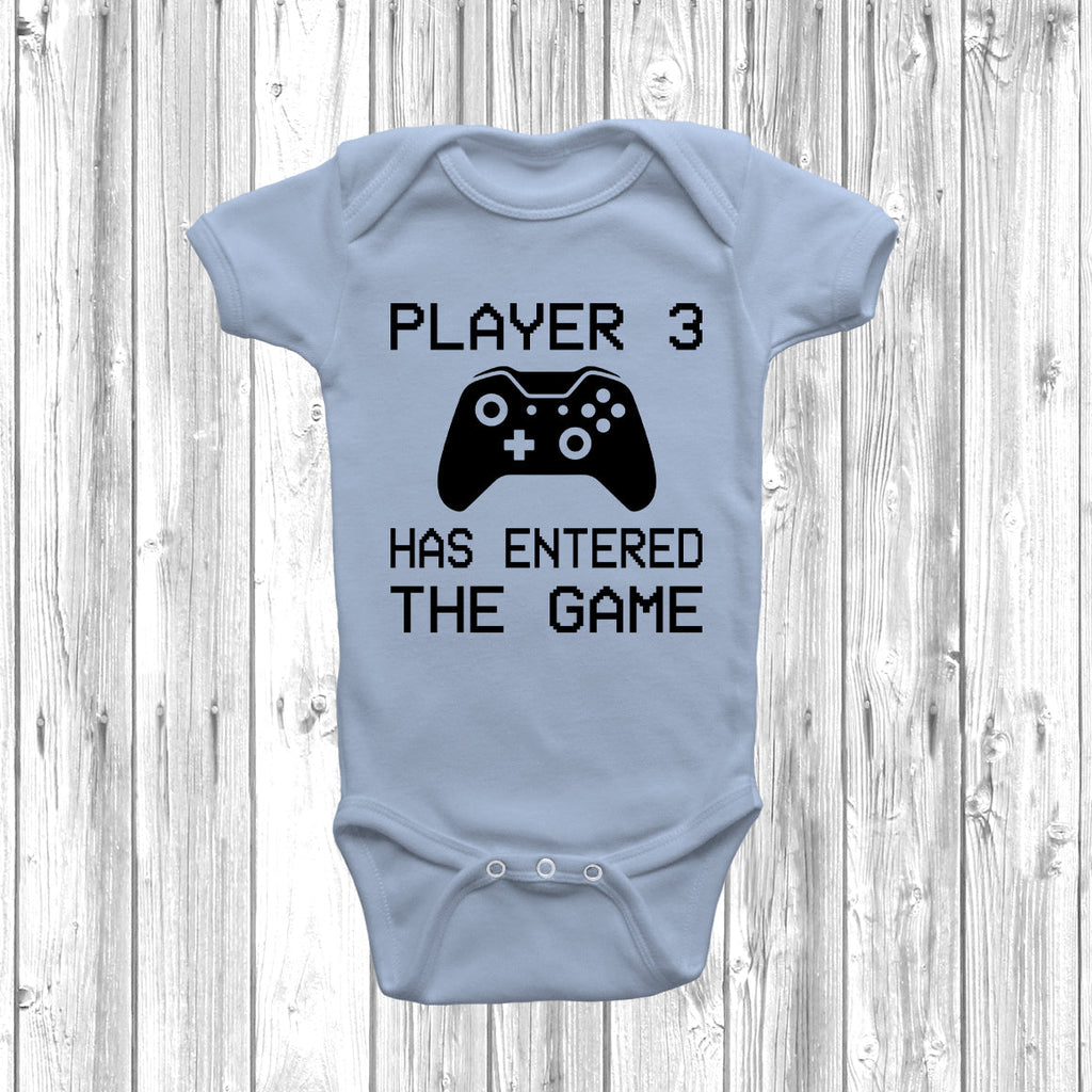 Get trendy with XB Player 3 Has Entered The Game Baby Grow - Baby Grow available at DizzyKitten. Grab yours for £8.49 today!
