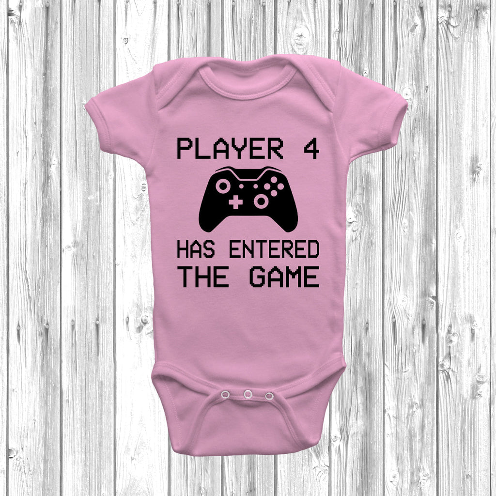 Get trendy with XB Player 4 Has Entered The Game Baby Grow - Baby Grow available at DizzyKitten. Grab yours for £7.99 today!