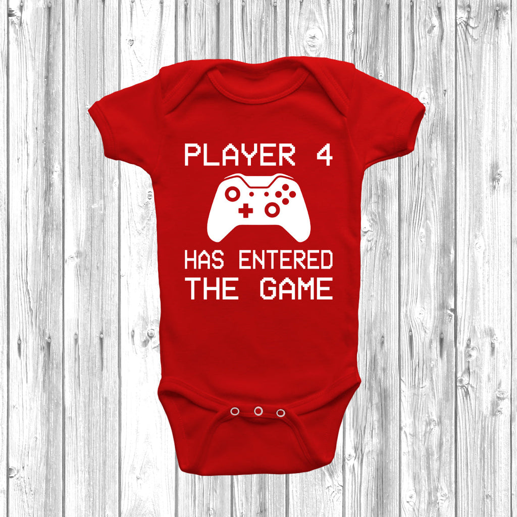 Get trendy with XB Player 4 Has Entered The Game Baby Grow - Baby Grow available at DizzyKitten. Grab yours for £7.99 today!