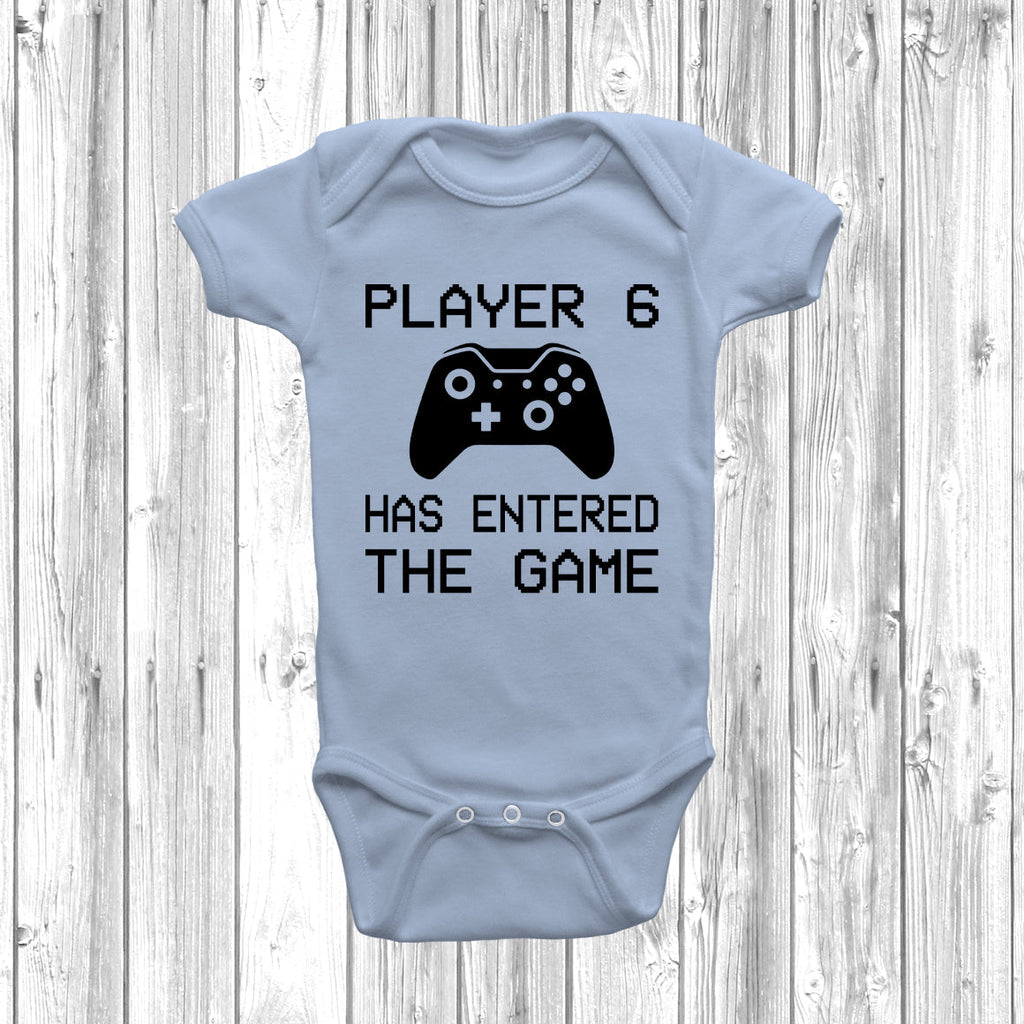 Get trendy with XB Player 6 Has Entered The Game Baby Grow - Baby Grow available at DizzyKitten. Grab yours for £8.49 today!