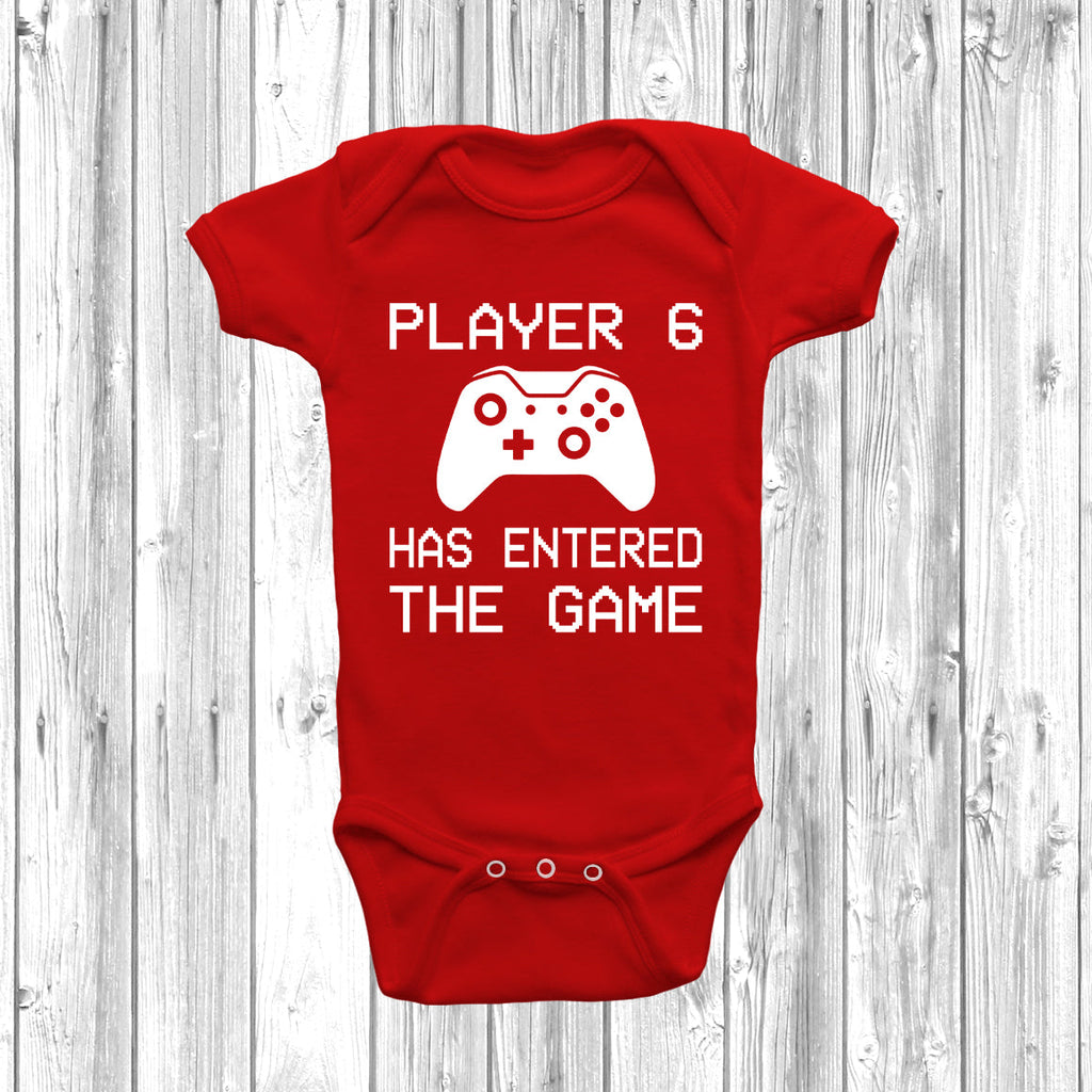 Get trendy with XB Player 6 Has Entered The Game Baby Grow - Baby Grow available at DizzyKitten. Grab yours for £7.99 today!