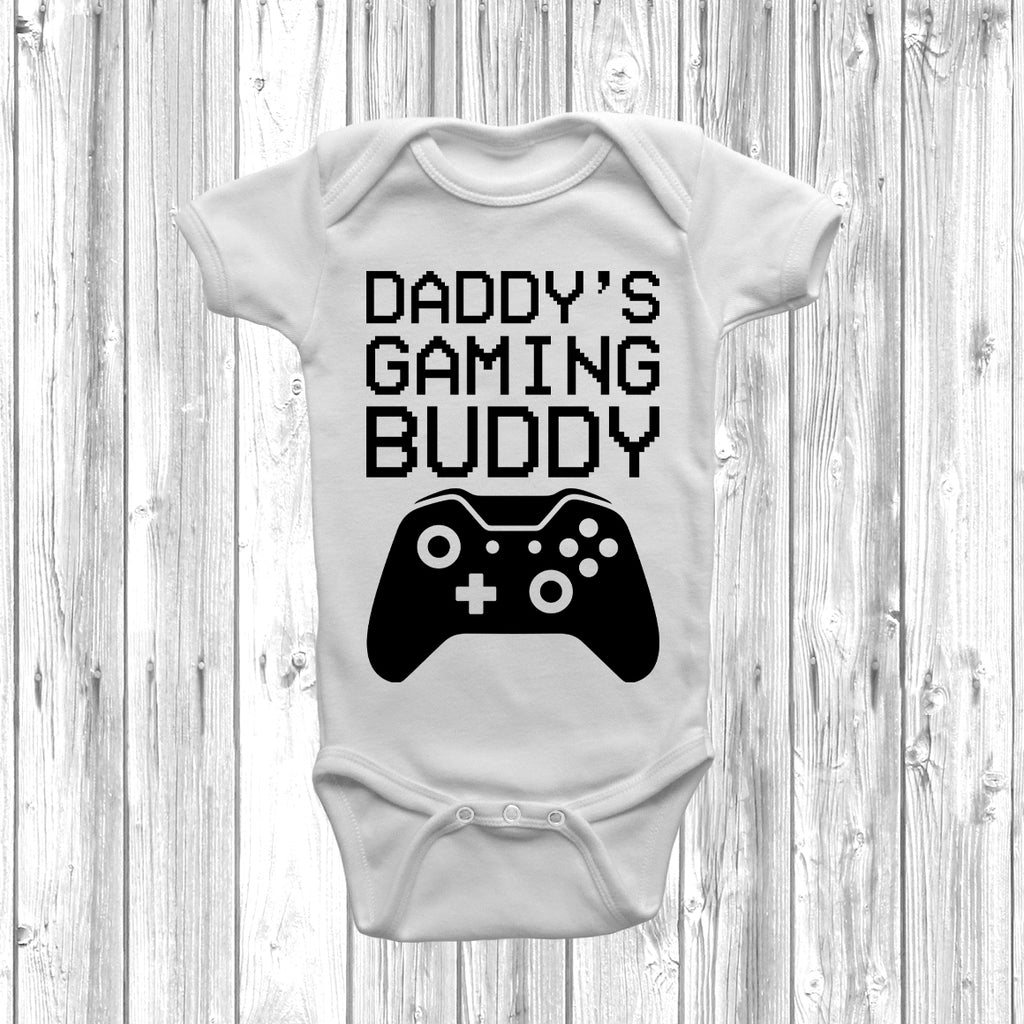 Gaming dad baby outfit Daddy’s Gaming Buddy design