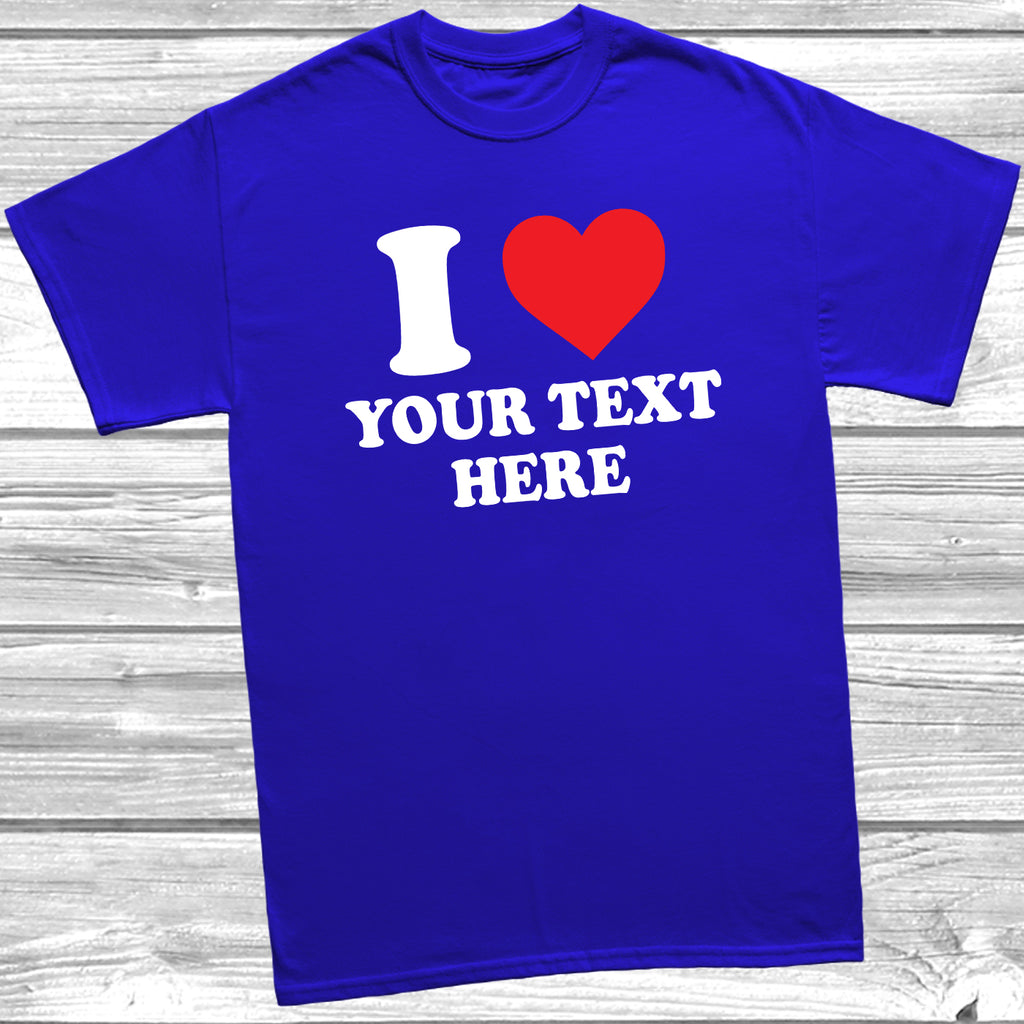 Unisex personalised t shirt available in kids and adult sizes