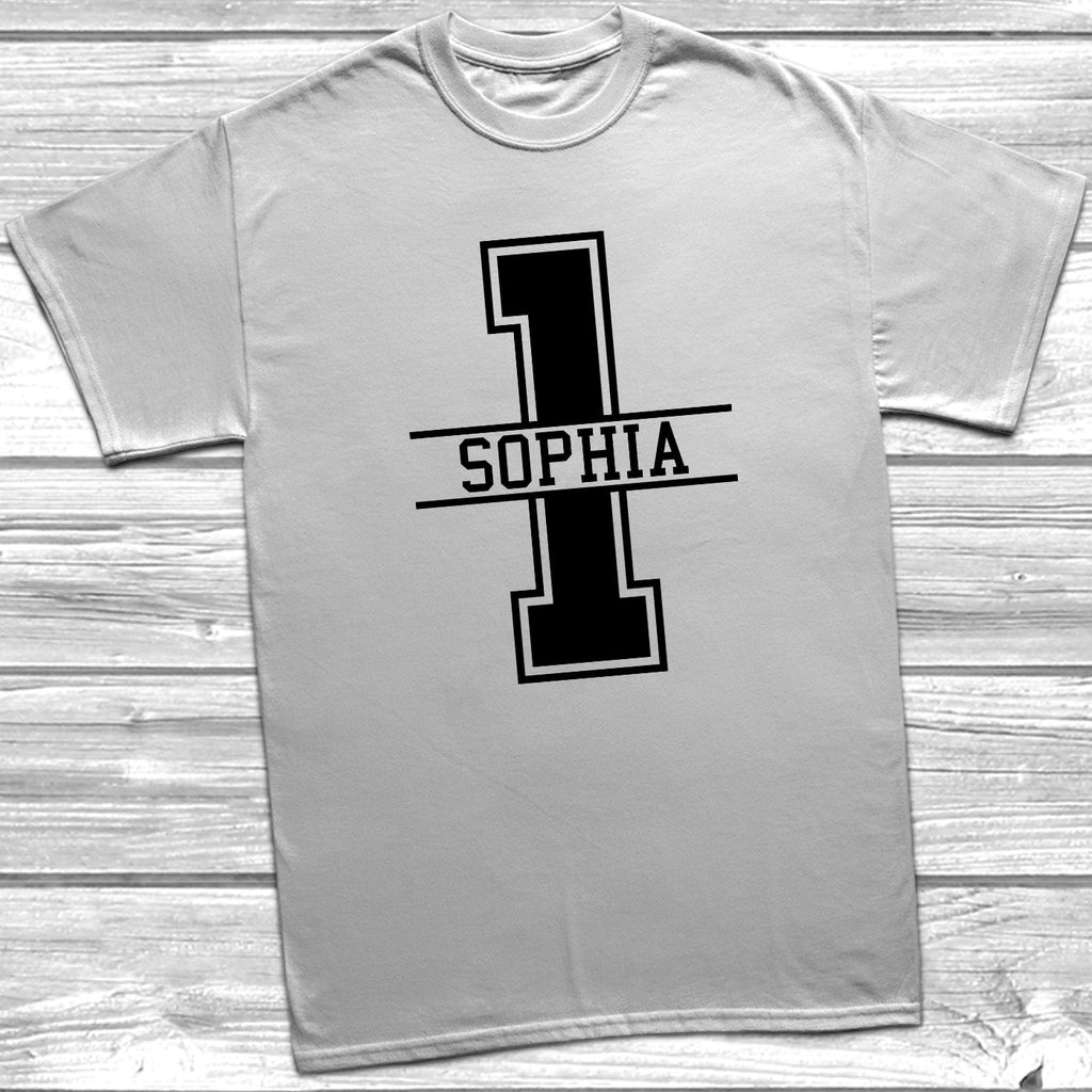 Get trendy with Personalised 1st Birthday Monogram T-Shirt - T-Shirt available at DizzyKitten. Grab yours for £10.49 today!