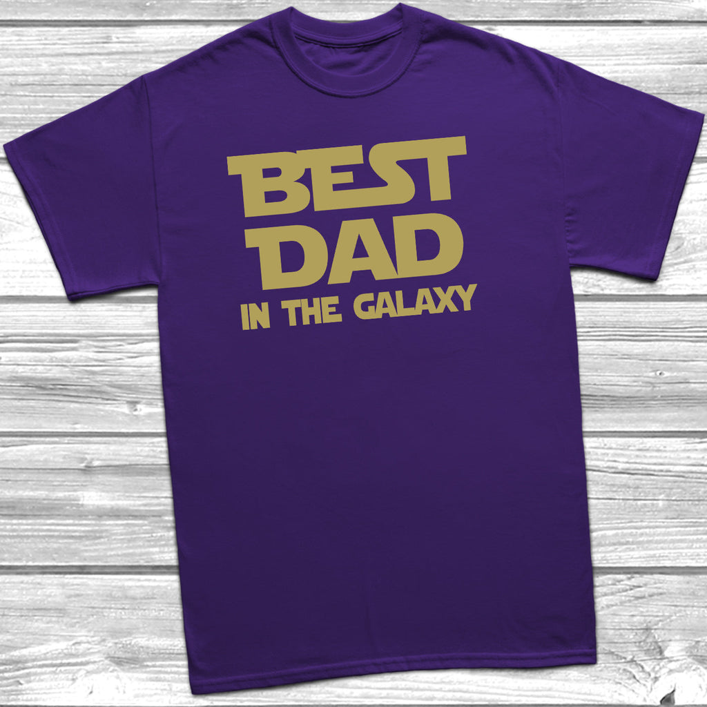 Get trendy with Best Dad In The Galaxy T-Shirt - T-Shirt available at DizzyKitten. Grab yours for £10.45 today!