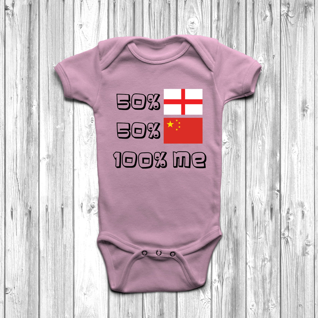 Get trendy with 50% English 50% Chinese Baby Grow - Baby Grow available at DizzyKitten. Grab yours for £9.45 today!
