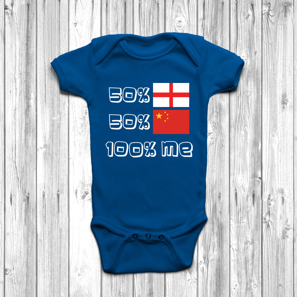 Get trendy with 50% English 50% Chinese Baby Grow - Baby Grow available at DizzyKitten. Grab yours for £9.45 today!