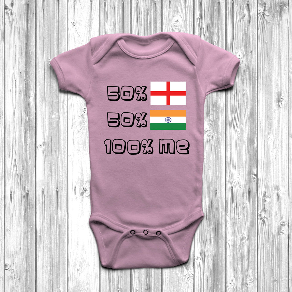 Get trendy with 50% English 50% Indian Baby Grow - Baby Grow available at DizzyKitten. Grab yours for £9.45 today!