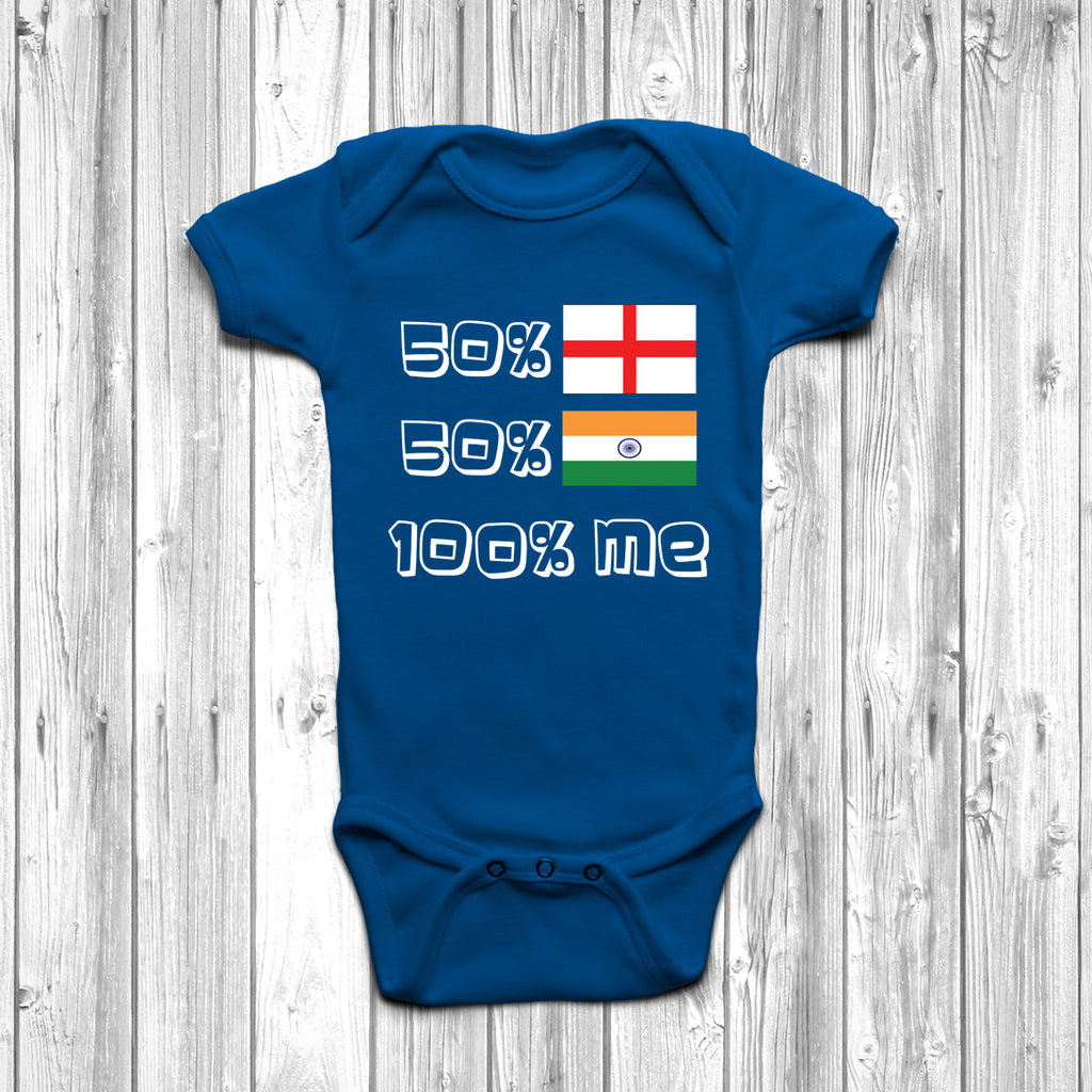 Get trendy with 50% English 50% Indian Baby Grow - Baby Grow available at DizzyKitten. Grab yours for £9.45 today!