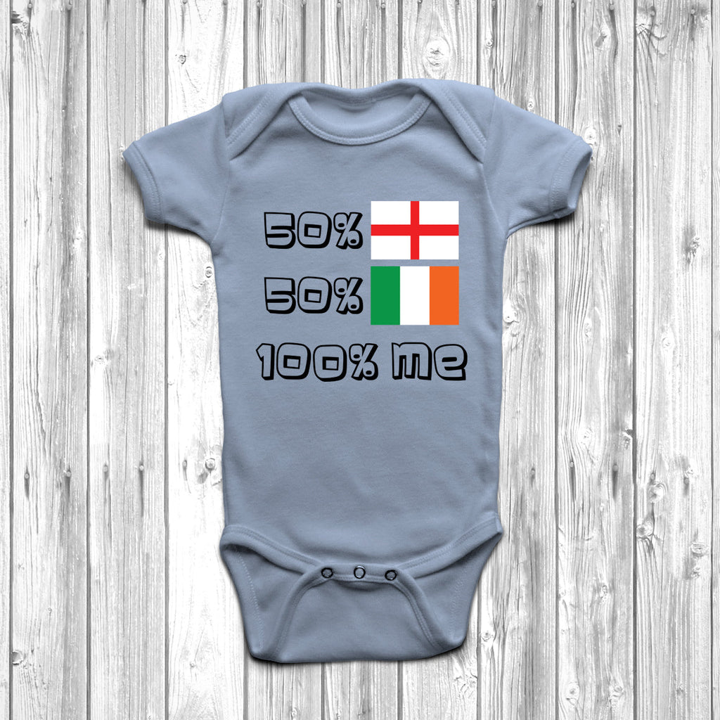 Get trendy with 50% English 50% Irish Baby Grow - Baby Grow available at DizzyKitten. Grab yours for £8.95 today!