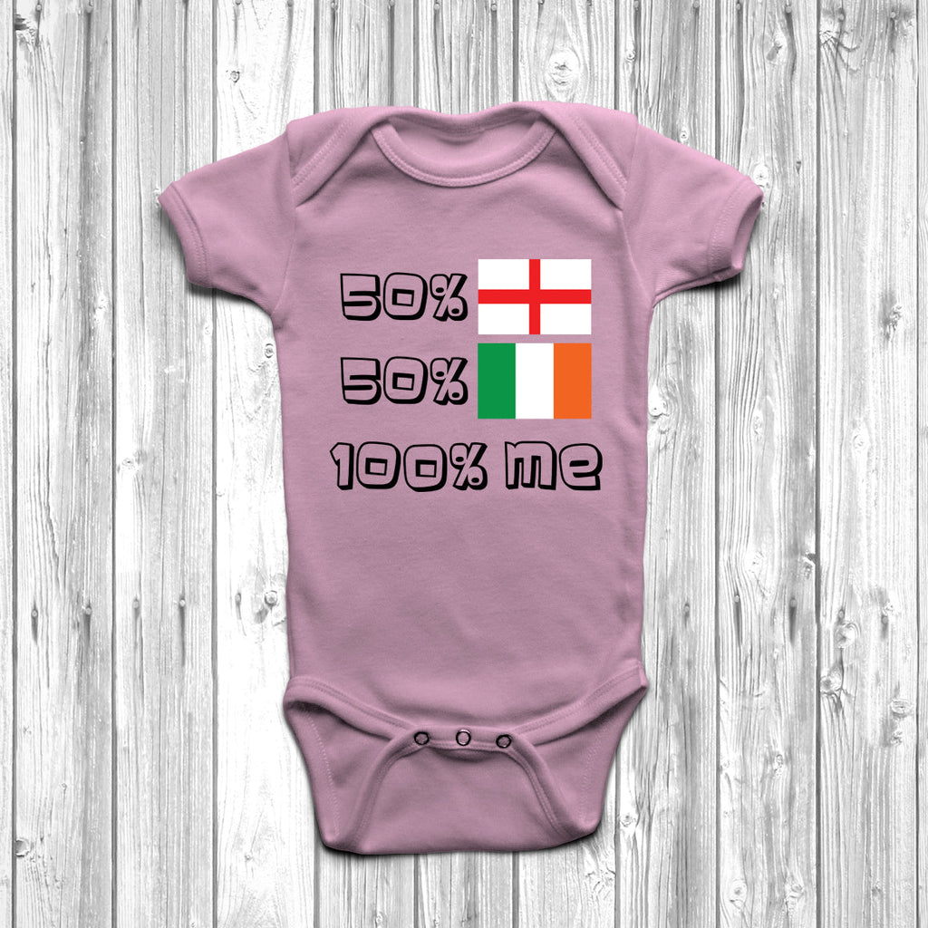 Get trendy with 50% English 50% Irish Baby Grow - Baby Grow available at DizzyKitten. Grab yours for £8.95 today!