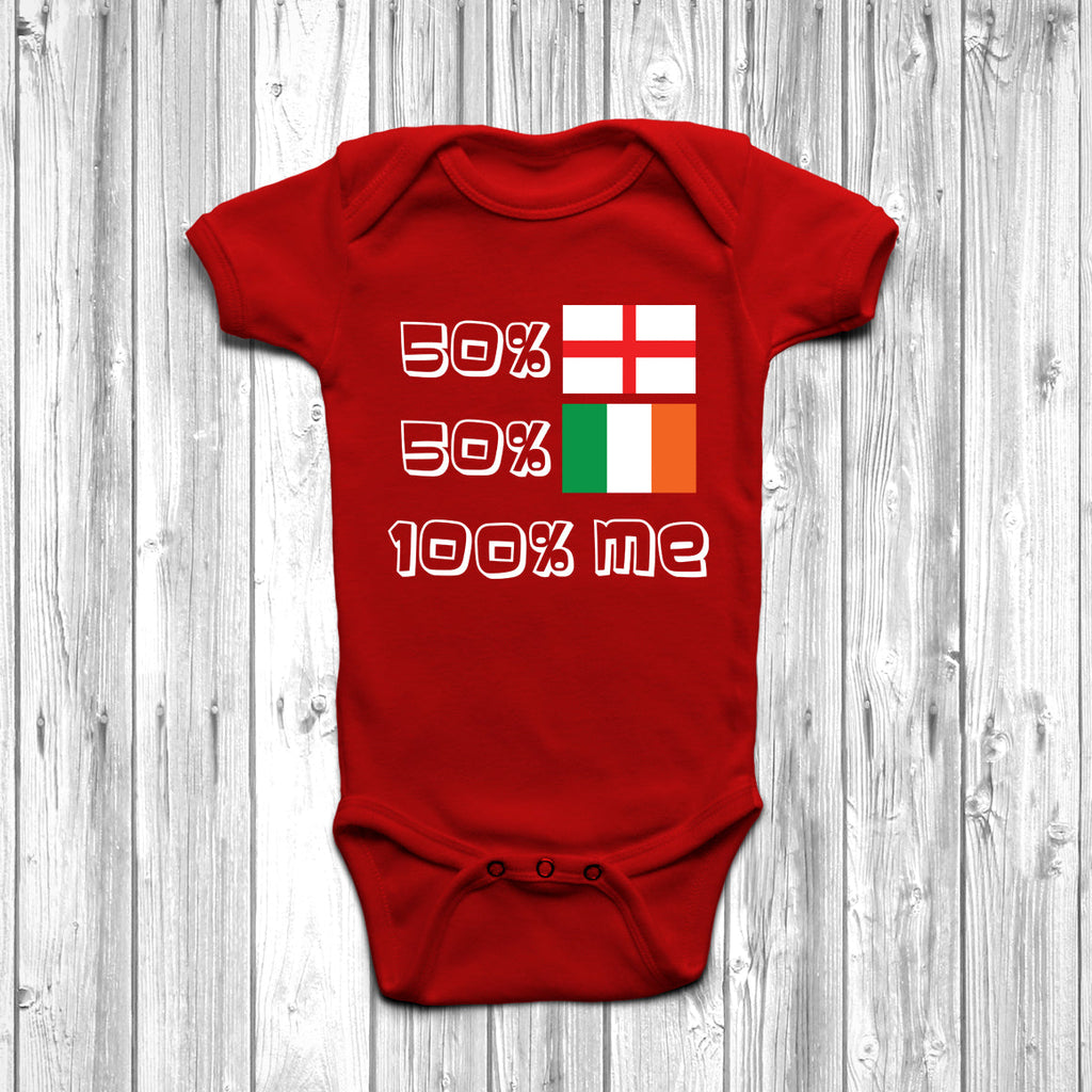 Get trendy with 50% English 50% Irish Baby Grow - Baby Grow available at DizzyKitten. Grab yours for £9.45 today!