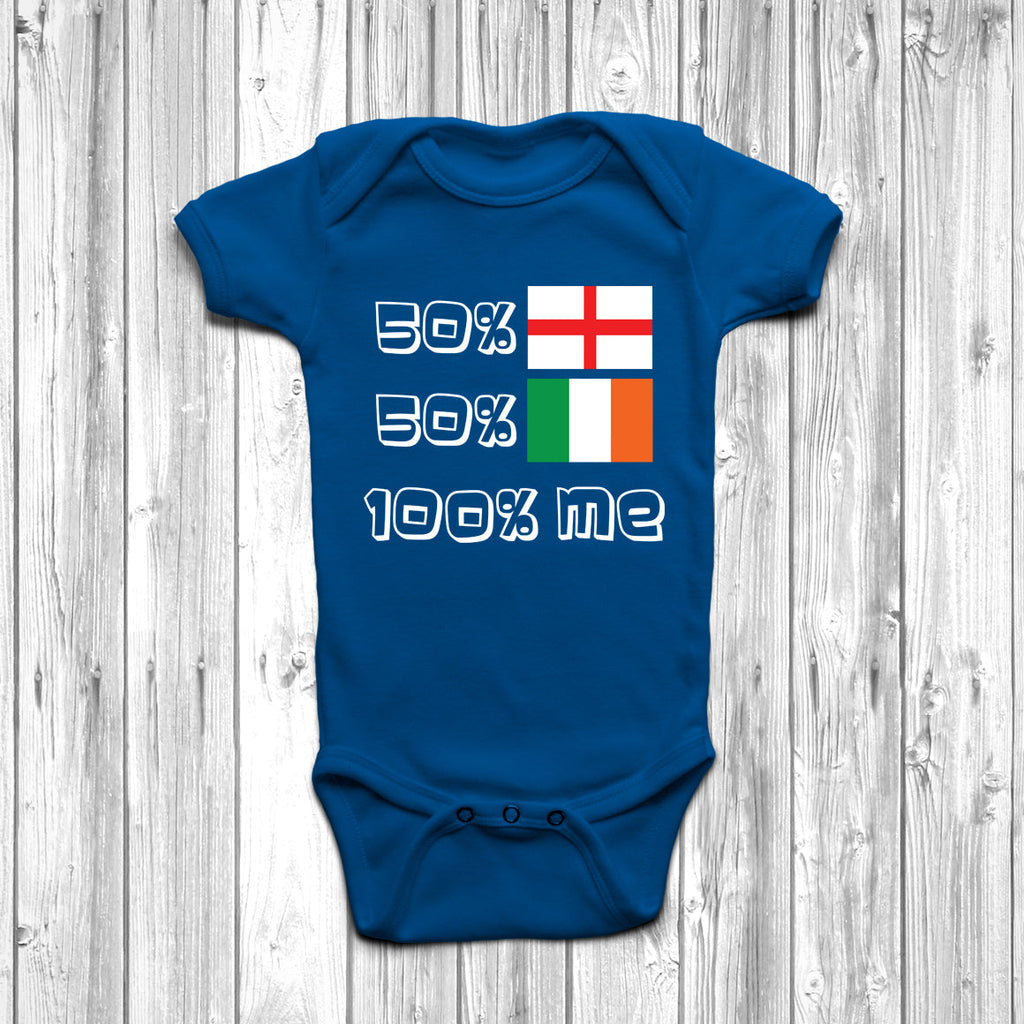 Get trendy with 50% English 50% Irish Baby Grow - Baby Grow available at DizzyKitten. Grab yours for £8.95 today!