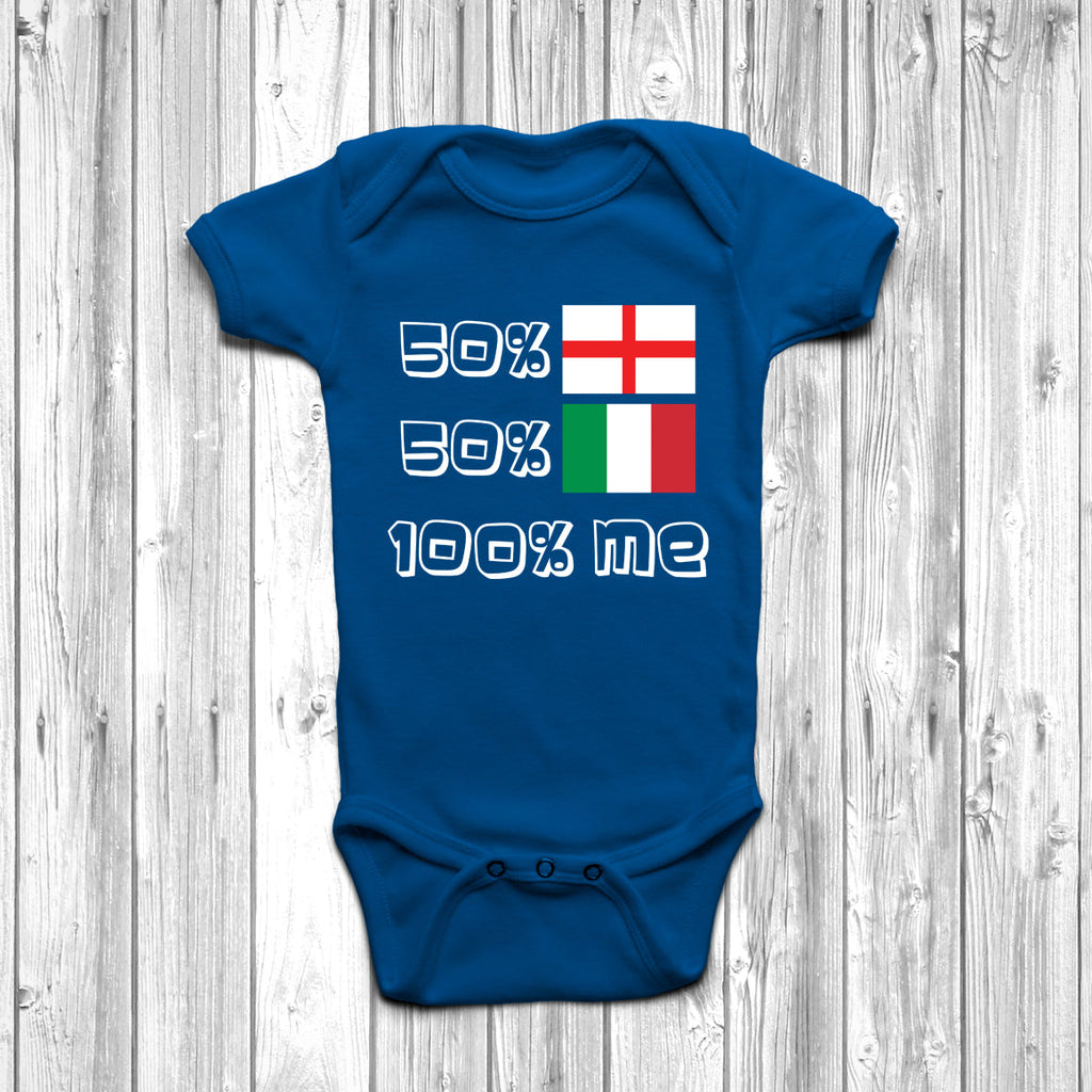 Get trendy with 50% English 50% Italian Baby Grow - Baby Grow available at DizzyKitten. Grab yours for £8.95 today!