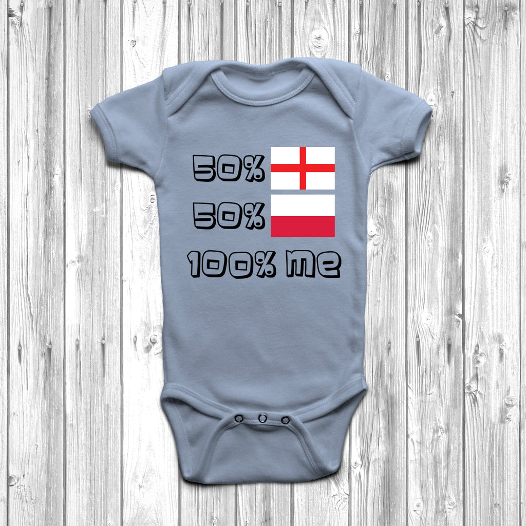 Get trendy with 50% English 50% Polish Baby Grow - Baby Grow available at DizzyKitten. Grab yours for £9.45 today!