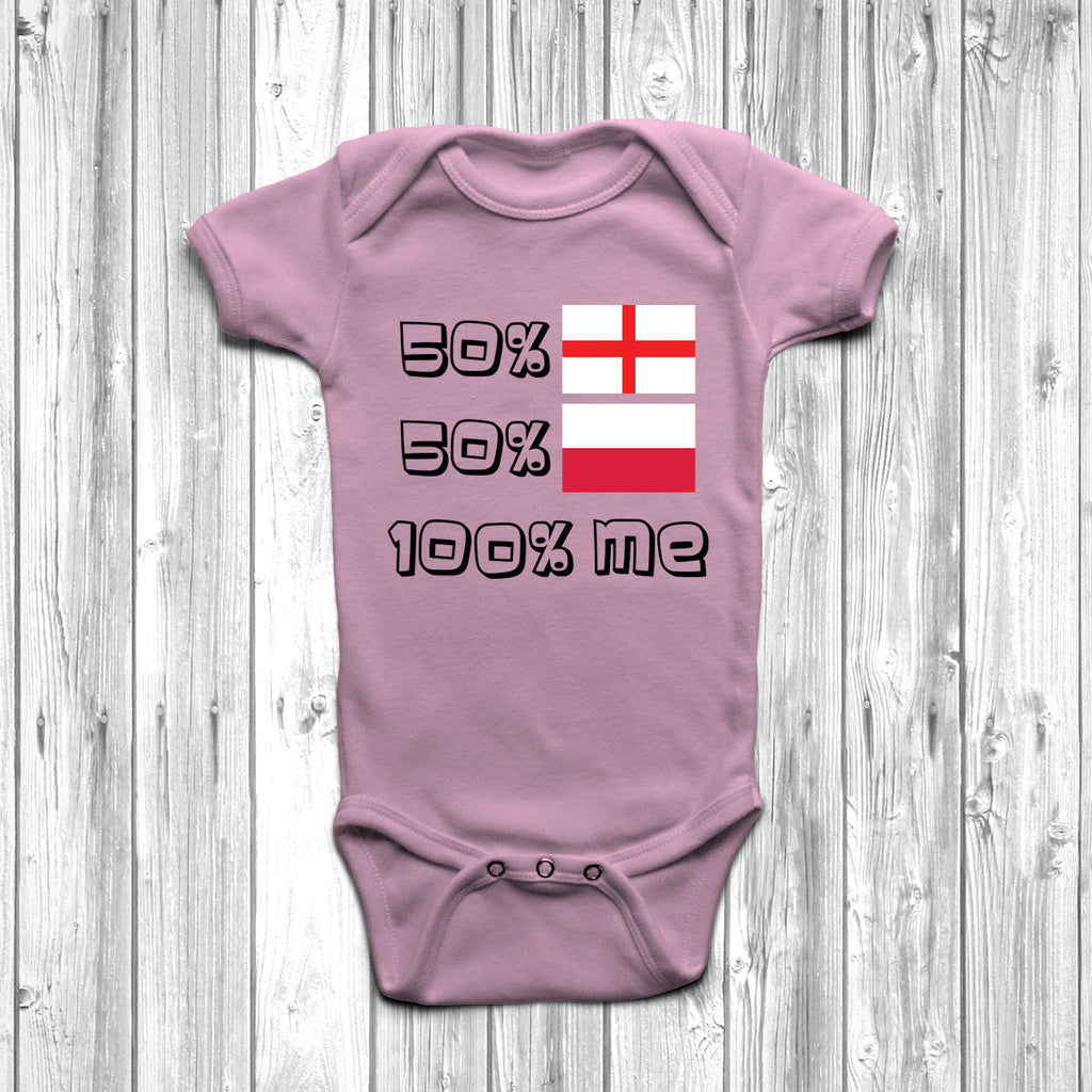 Get trendy with 50% English 50% Polish Baby Grow - Baby Grow available at DizzyKitten. Grab yours for £9.45 today!