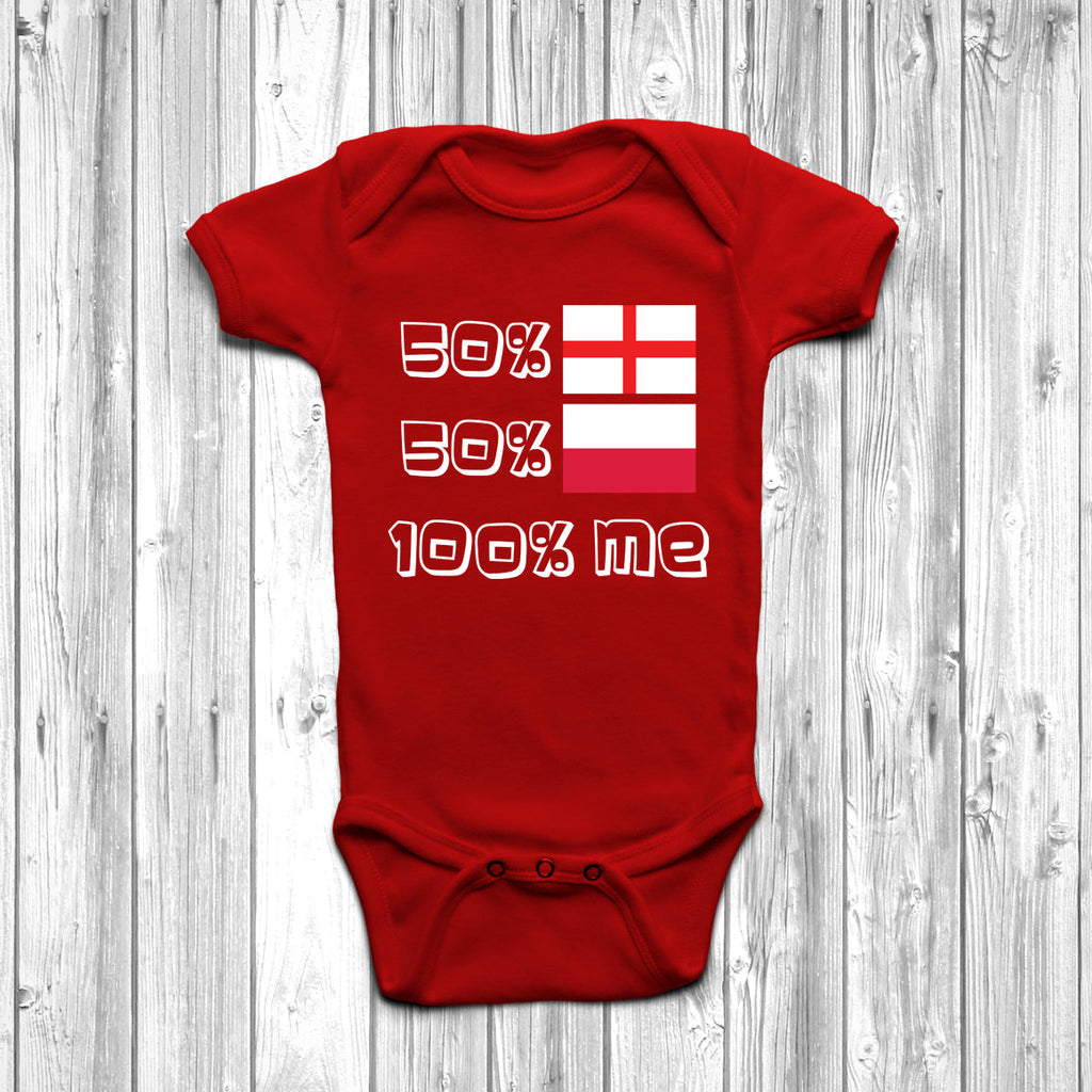 Get trendy with 50% English 50% Polish Baby Grow - Baby Grow available at DizzyKitten. Grab yours for £9.45 today!