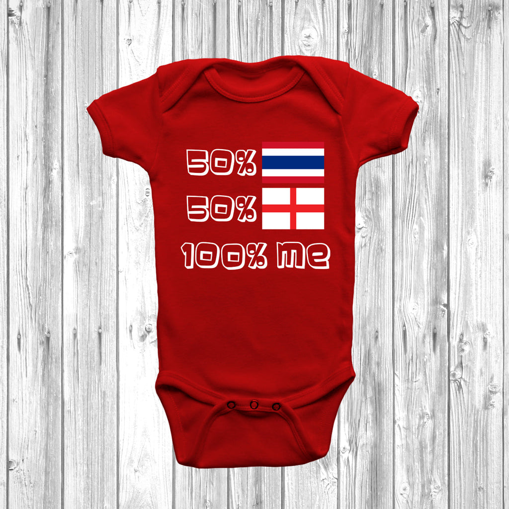 Get trendy with 50% Thai 50% English Baby Grow - Baby Grow available at DizzyKitten. Grab yours for £9.45 today!