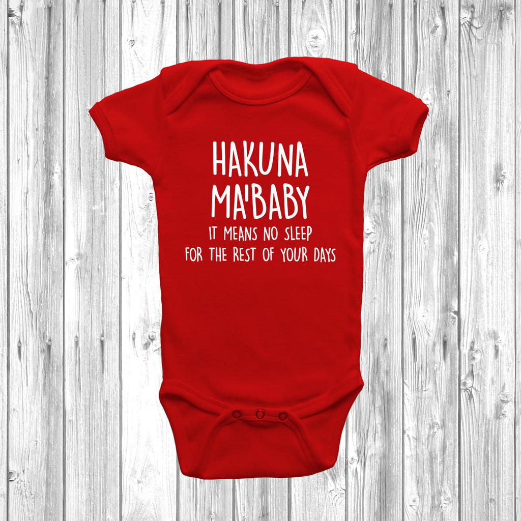 Get trendy with Hakuna Ma'Baby Baby Grow -  available at DizzyKitten. Grab yours for £7.49 today!