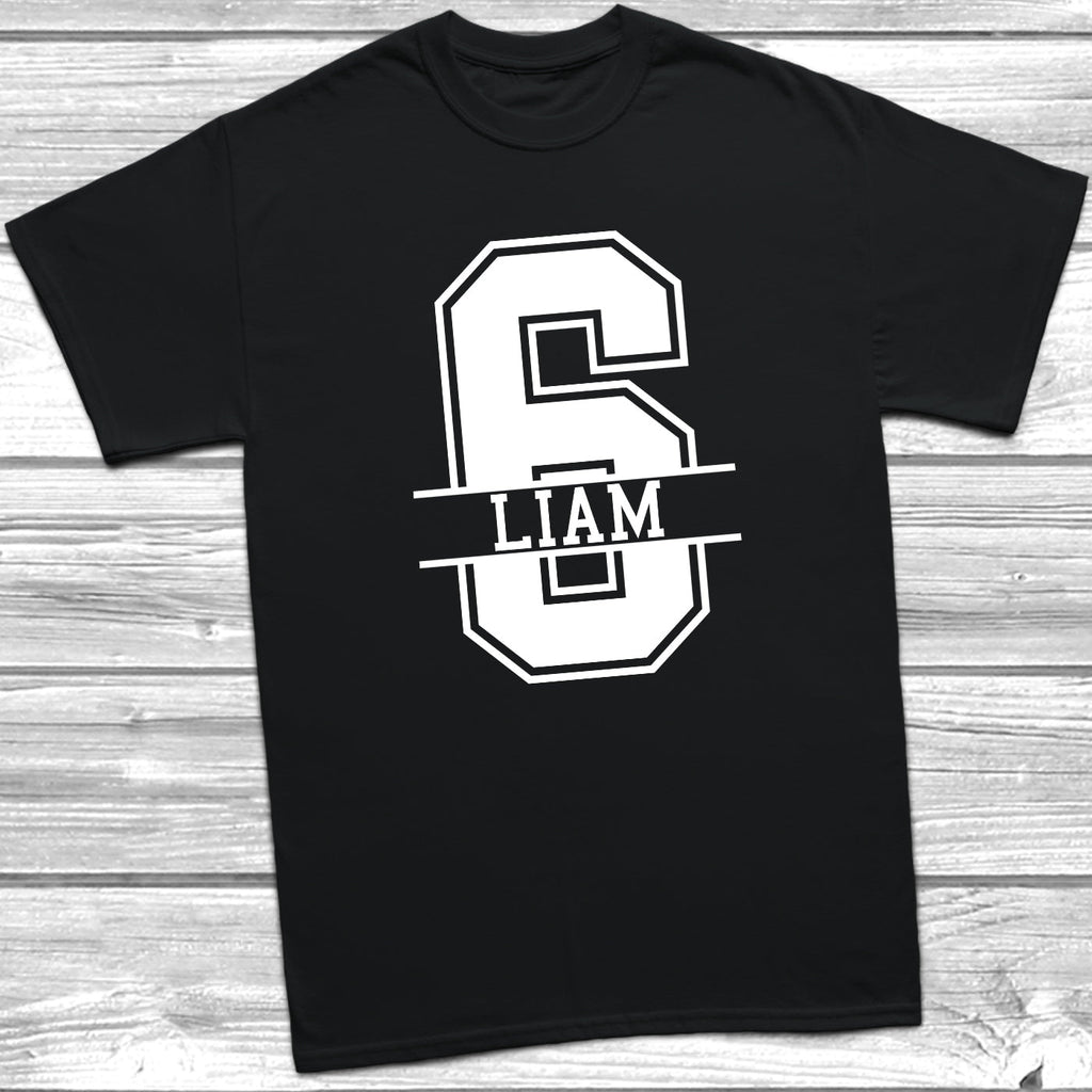 Get trendy with Personalised 6th Birthday Monogram T-Shirt - T-Shirt available at DizzyKitten. Grab yours for £10.49 today!