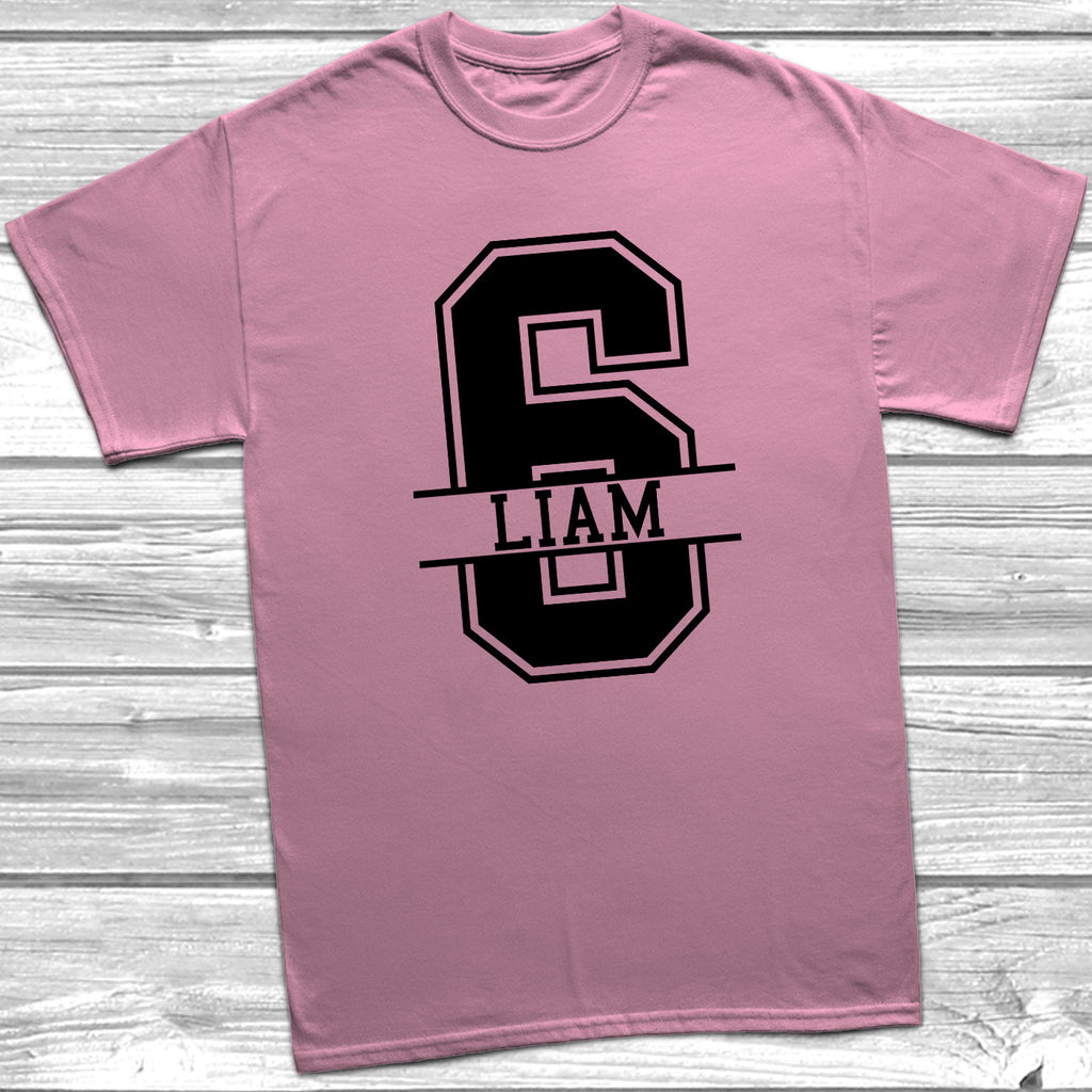Get trendy with Personalised 6th Birthday Monogram T-Shirt - T-Shirt available at DizzyKitten. Grab yours for £10.49 today!