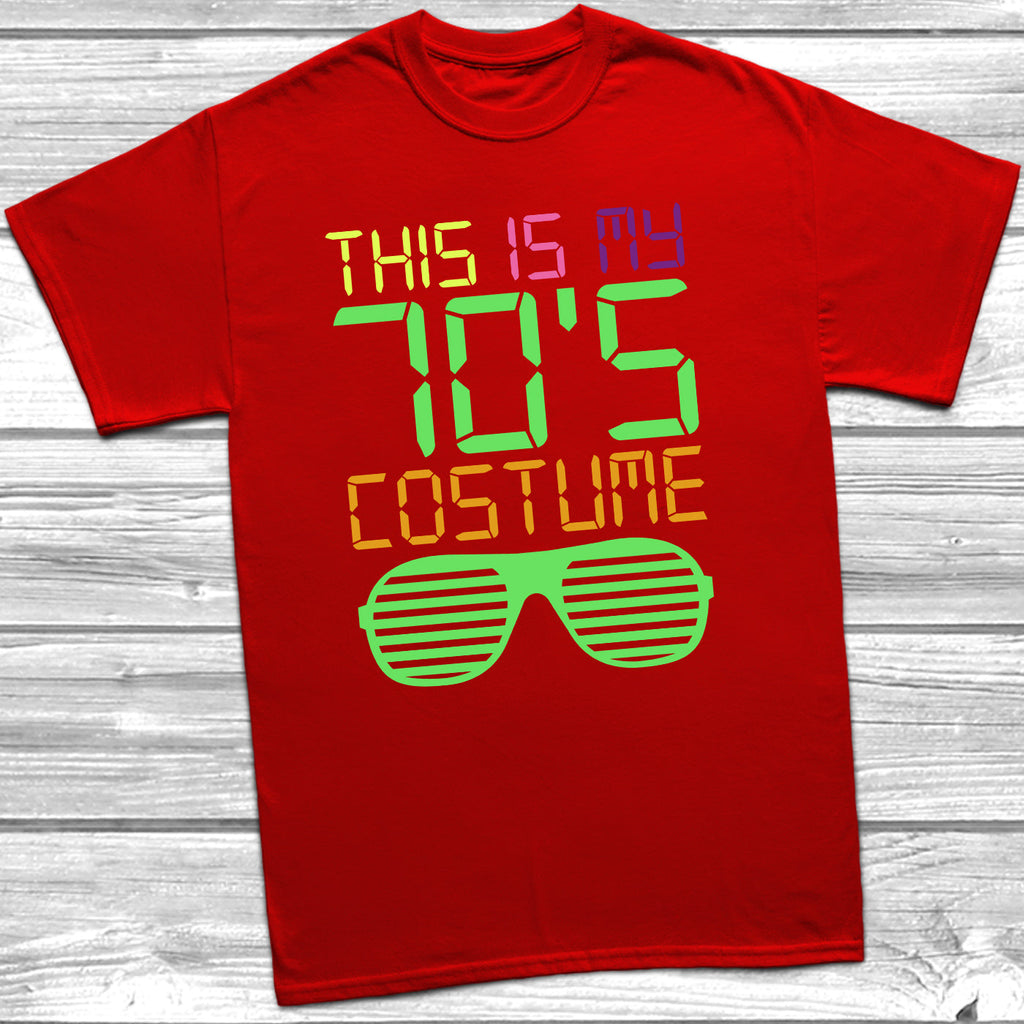 Get trendy with This Is My 70s Costume T-Shirt - T-Shirt available at DizzyKitten. Grab yours for £10.45 today!