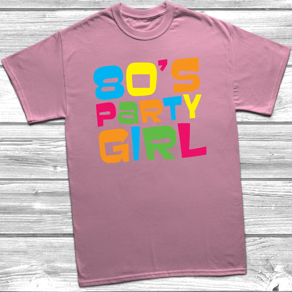 Get trendy with 80's Party Girl T-Shirt - T-Shirt available at DizzyKitten. Grab yours for £10.49 today!
