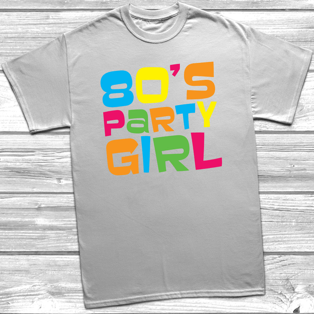 Get trendy with 80's Party Girl T-Shirt - T-Shirt available at DizzyKitten. Grab yours for £10.99 today!