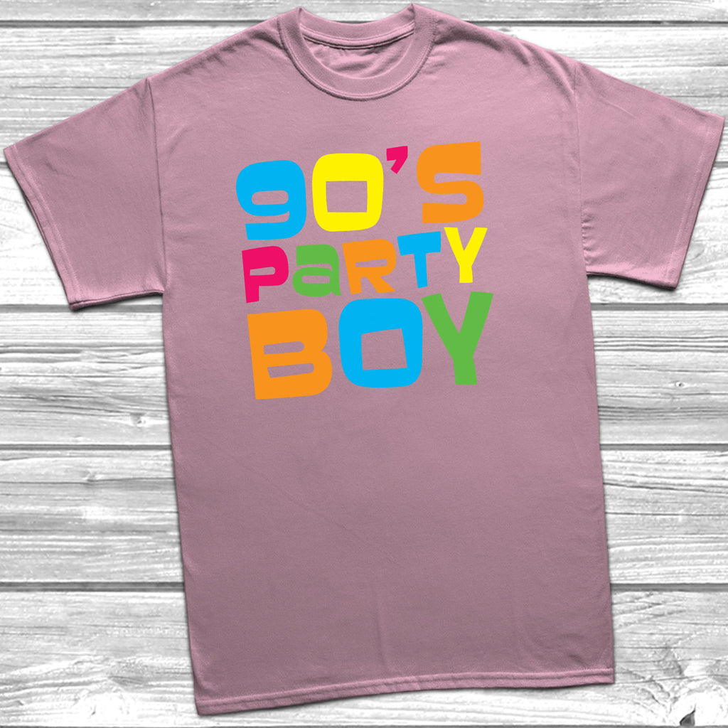 Get trendy with 90s Party Boy T-Shirt - T-Shirt available at DizzyKitten. Grab yours for £10.49 today!