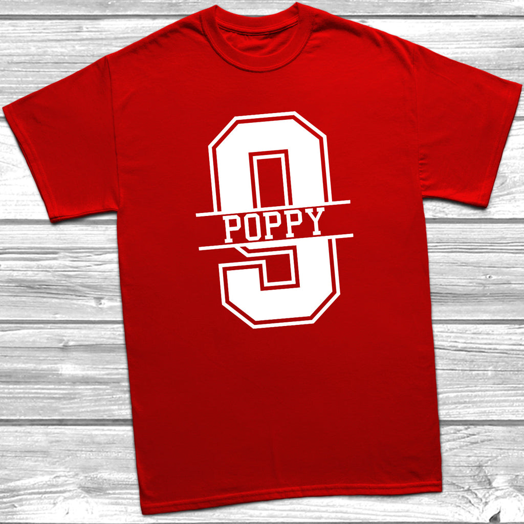 Get trendy with Personalised 9th Birthday Monogram T-Shirt - T-Shirt available at DizzyKitten. Grab yours for £10.49 today!