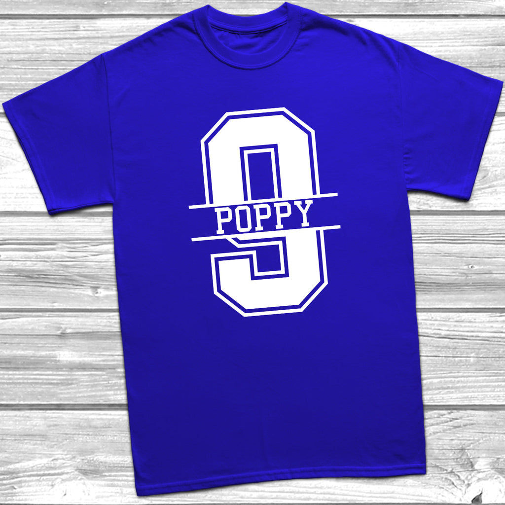Get trendy with Personalised 9th Birthday Monogram T-Shirt - T-Shirt available at DizzyKitten. Grab yours for £10.49 today!