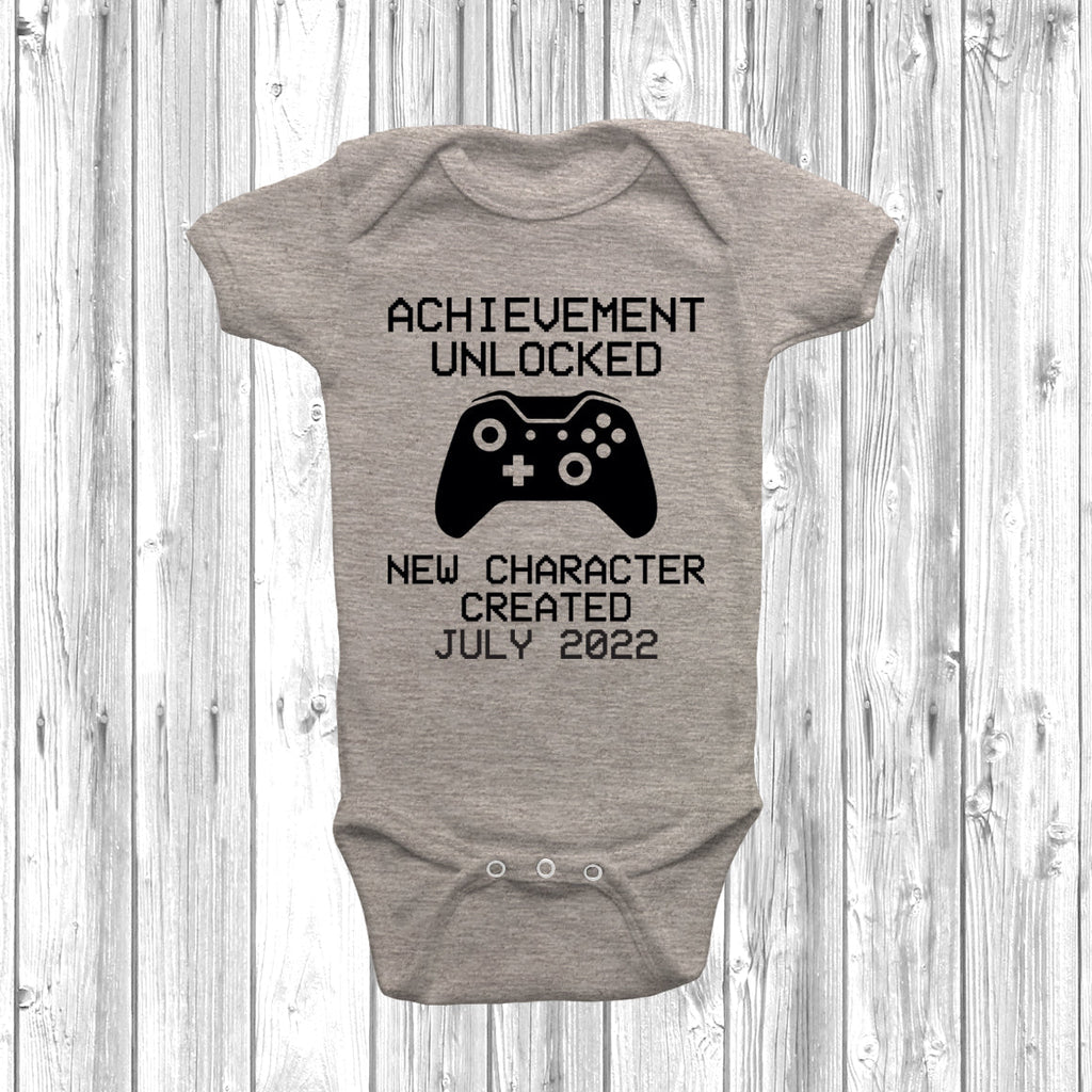 Get trendy with Achievement Unlocked New Character Created Baby Grow - Baby Grow available at DizzyKitten. Grab yours for £8.99 today!