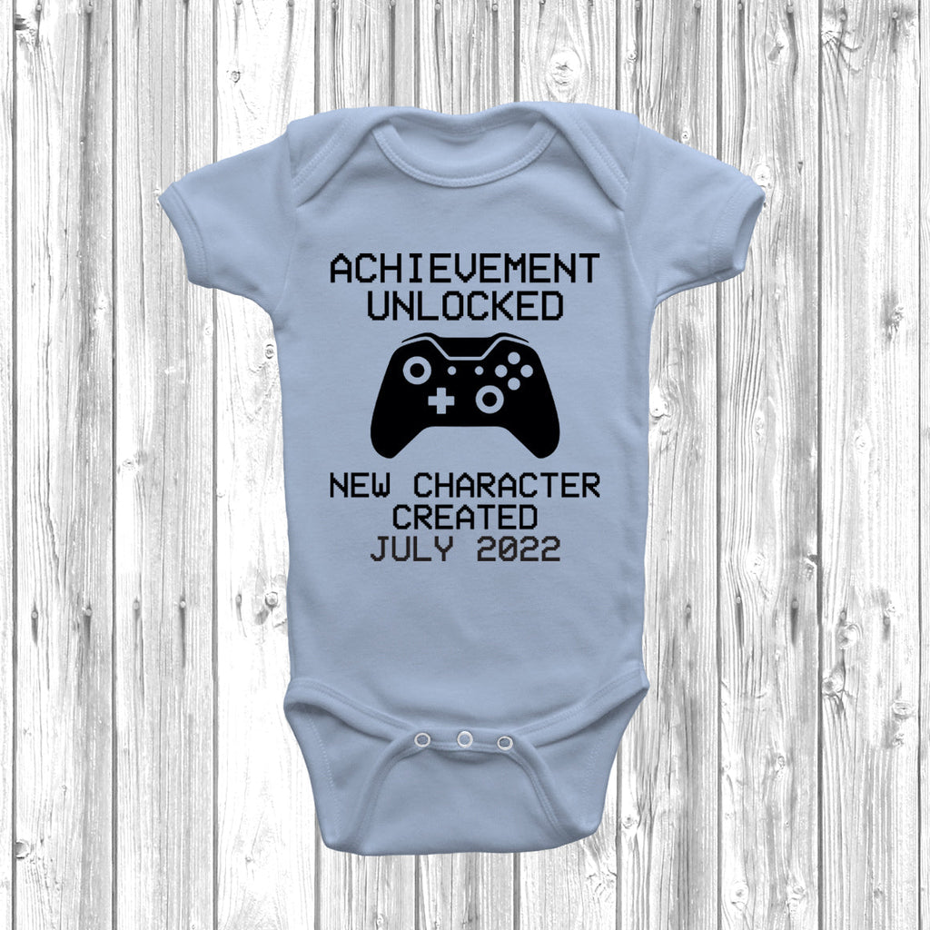 Get trendy with Achievement Unlocked New Character Created Baby Grow - Baby Grow available at DizzyKitten. Grab yours for £8.99 today!