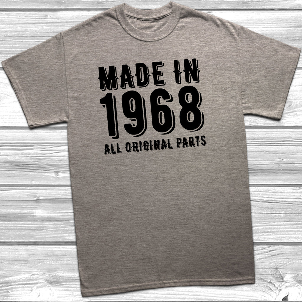 Get trendy with Made In 1968 All Original Parts T-Shirt - T-Shirt available at DizzyKitten. Grab yours for £9.99 today!