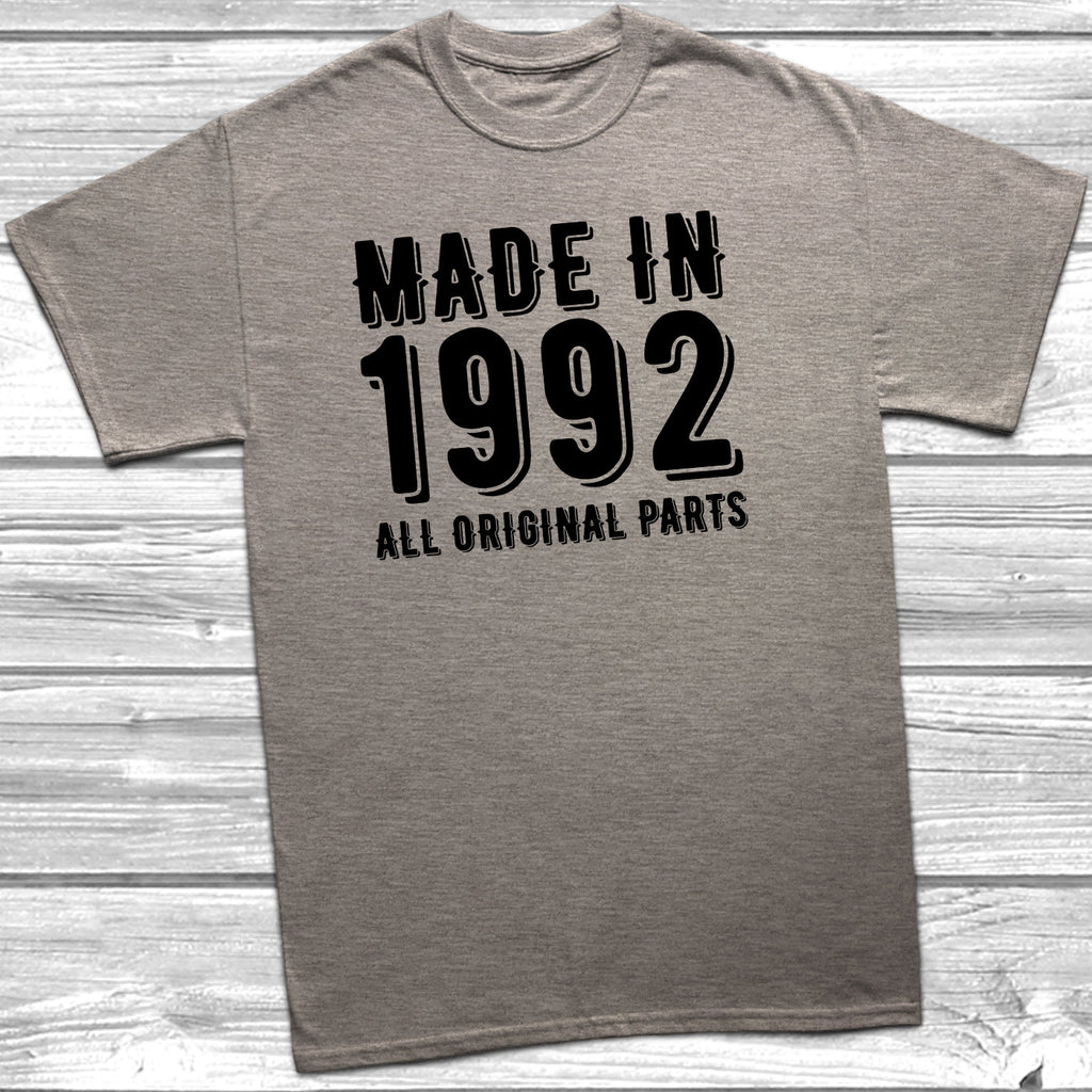 Get trendy with Made In 1992 All Original Parts T-Shirt - T-Shirt available at DizzyKitten. Grab yours for £9.99 today!