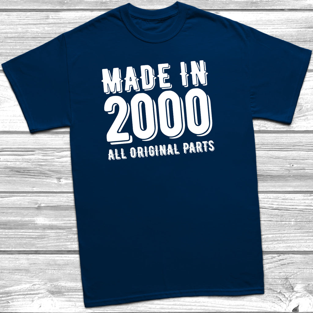 Get trendy with Made In 2000 All Original Parts T-Shirt - T-Shirt available at DizzyKitten. Grab yours for £9.99 today!