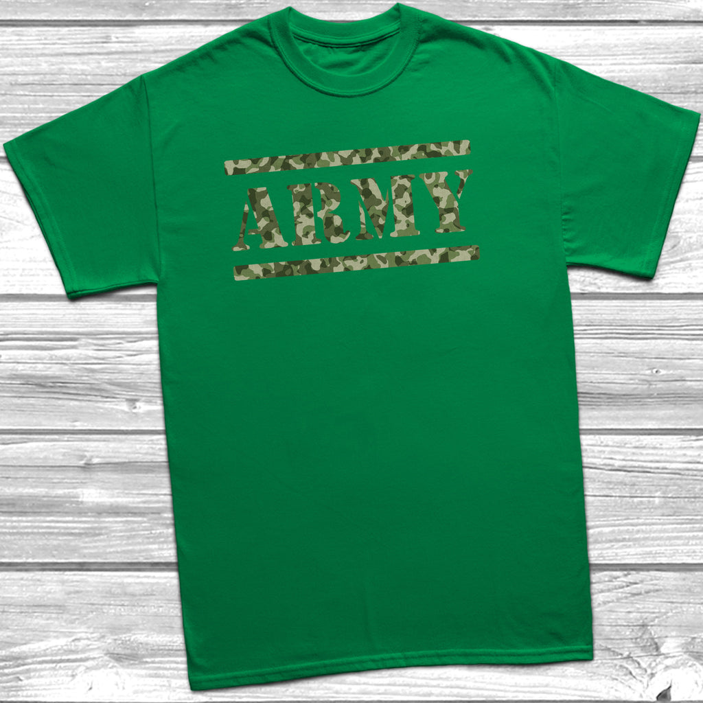 Get trendy with Army Camouflage T-Shirt - T-Shirt available at DizzyKitten. Grab yours for £10.49 today!